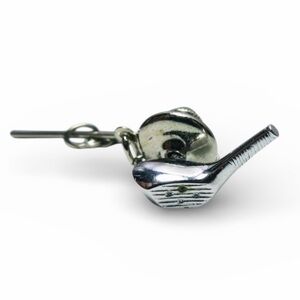Swank Silver Plated Golf Club Tie Tack Pin